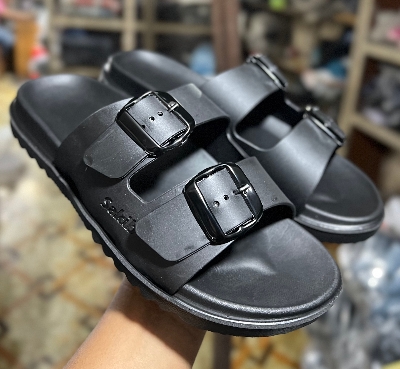 Picture of New Super Stylish Fashionable Arizona Eva Comfortable Adjustable Buckle Sandals for Men- Black