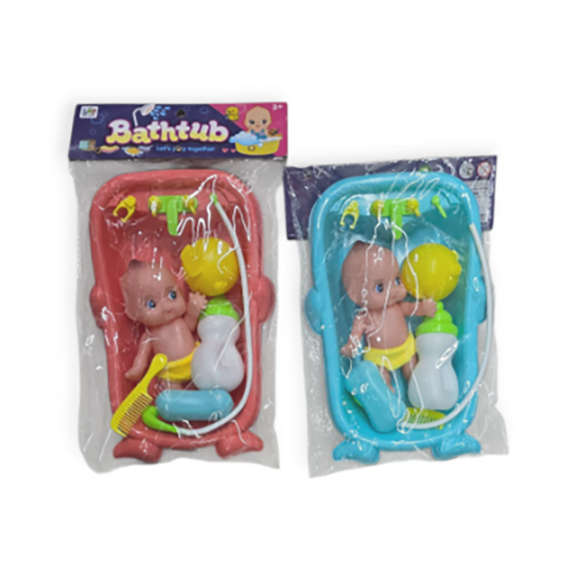 Picture of Baby Bath Kids Toy Bath Tube Fun Milk bottle Net simulation/