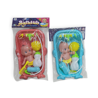 Picture of Baby Bath Kids Toy Bath Tube Fun Milk bottle Net simulation/