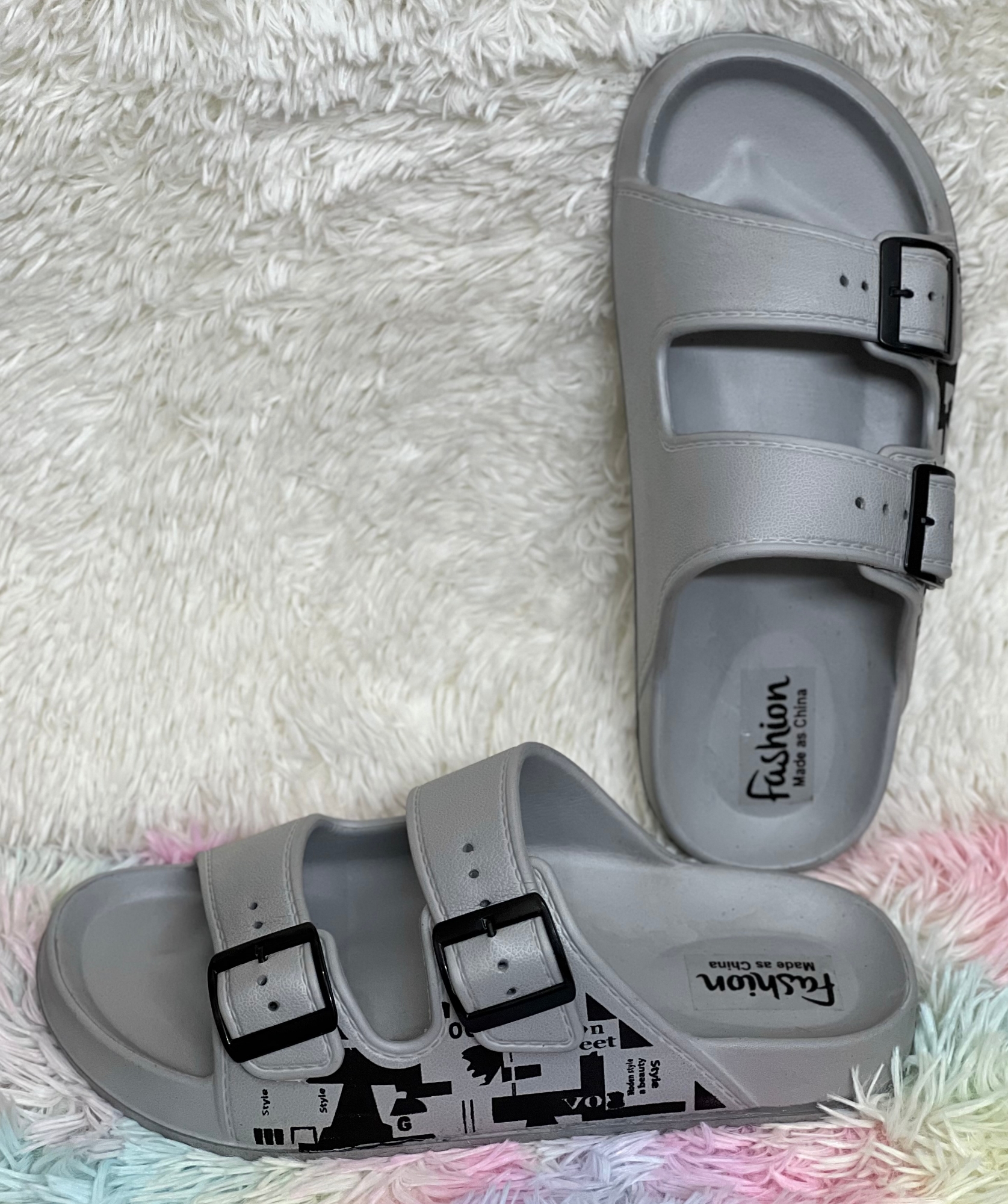 Picture of New Premium Super Comfortable StreetPrint Arizona Adjustable Buckle Slides Sandal