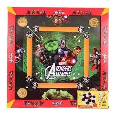 Picture of Avenger Model 3 In 1 Plastic Carrom Board 24\" - Multicolor