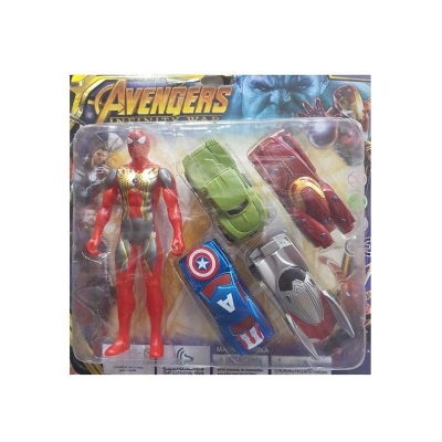 Picture of Avenger 2 Plastic Toy Car Set - Multi Color