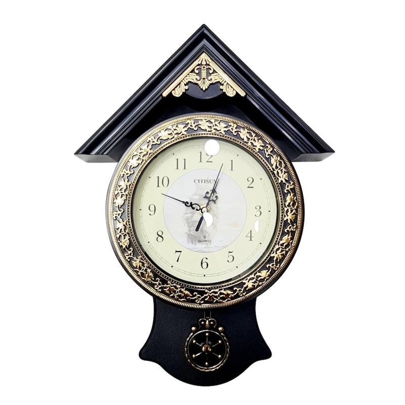 Picture of Antique Fiber made Pendulum Wall Clock