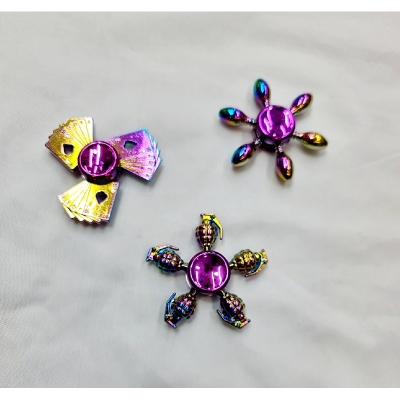 Picture of Alloy Fingertip Spinner Toy Creative Anti Anxiety Gift Fidget Spinner Chain Toys For Children Fidget Spinner Stress Reduce Dice model Antique FidgetSpinner rToy