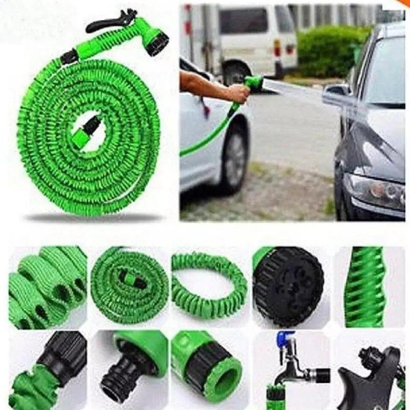 Picture of Adjustable Water Hose Pipe Please drain the pipe after  using.Please storage the pipe in shadow and cool place after use, in  case of the pipe ageing. When using the telescopic pipe, please extend  the pipe firstly; use low hydraulic pressure and small fl