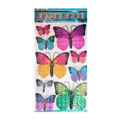 Picture of 9 Pcs 3D Double Wings Butterfly Wall Stickers