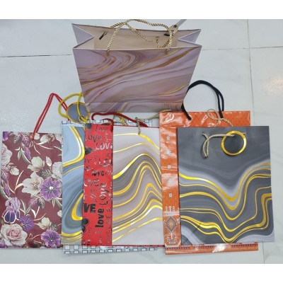 Picture of 3D Paper Gift Bag 16'.5x12"x5"birthday marriage Day valentine Day all occasion gift- big sizeZipper Bag