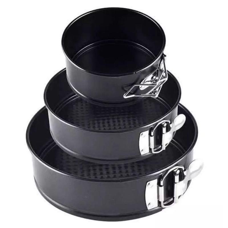 Picture of 3 Piece Multi Shape Cake Mold Set - Black