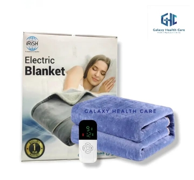 Picture of Electric Bed Warmer - Electric Under Blanket - Single Bed Size (60inch x 32 inch) with 3 Heat Settings & Dual Safety Feature with Over Heat Protection - Color: Light Ash