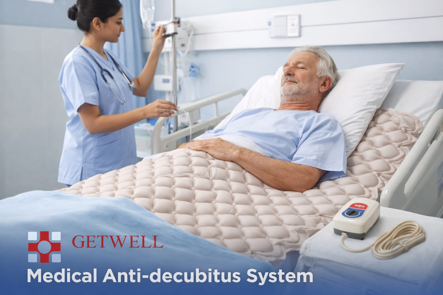 Picture of GETWELL Medical Air Mattress with Pump Model: GW-AM002