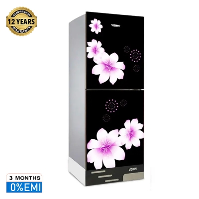 Picture of VISION Glass Door Refrigerator RE-305 Liter Mirror White Purple Top Mount