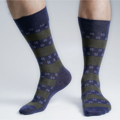 Picture of Premium Long Socks For Men  (Navy Blue)