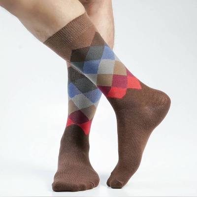 Picture of Premium Long Socks For Men  (Chocolate)