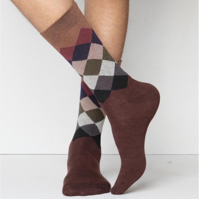 Picture of Premium Long Socks For Men  (Chocolate)