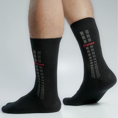 Picture of Swan Long Socks For Men  (Black)