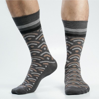 Picture of Swan Viara Long Socks For Men  (Charcoal)