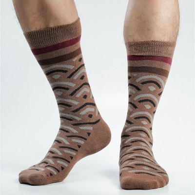 Picture of Swan Viara Long Socks For Men  (Brown)