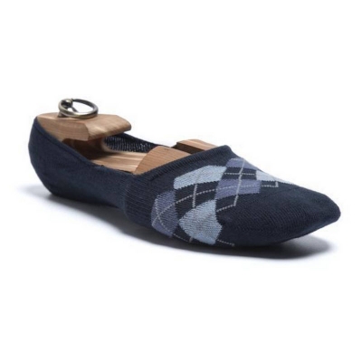 Picture of Navy Blue Cotton Loafer Socks for Men