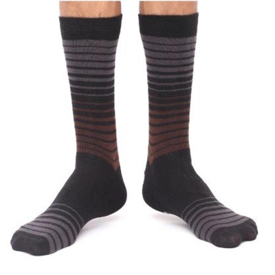 Picture of Swan Oxy Long Socks for Men by MB Hosiery  (Black)