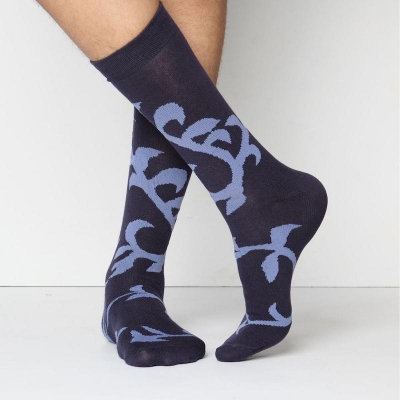 Picture of Speed Long Socks for Men  (Navy Blue)
