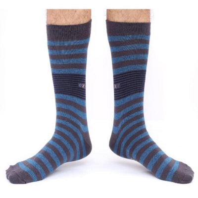 Picture of Swan Oxy Long Socks for Men by MB Hosiery  (Navy Blue)