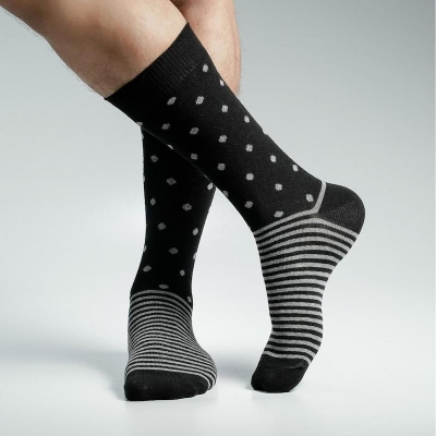 Picture of Super Dog Long Socks for Men by MB Hosiery  (Black)