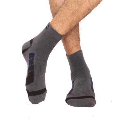 Picture of Action Ankle Socks for Men by MB Hosiery  (Dark Ash)