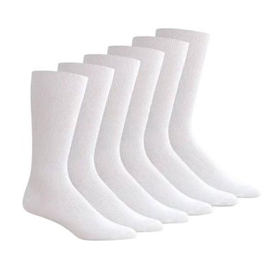 Picture of 6 Pairs Plain White Long Socks For Men by MB Hosiery  (Multicolor)