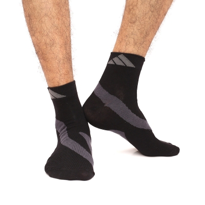 Picture of X Club Ankle Socks for Men by MB Hosiery  (Black)