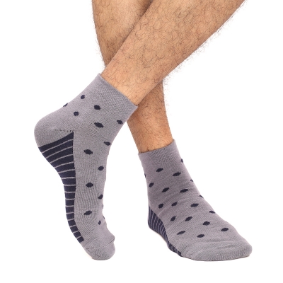 Picture of Blank Star Ankle Socks for Men by MB Hosiery  (Grey)