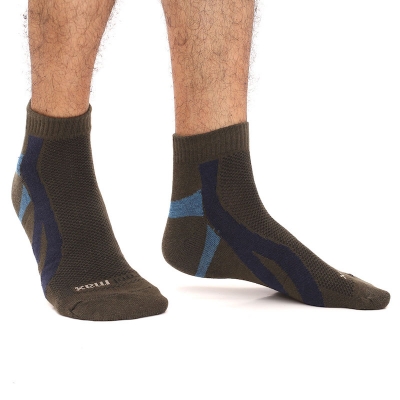 Picture of Blank Star Ankle Socks for Men by MB Hosiery  (Olive)