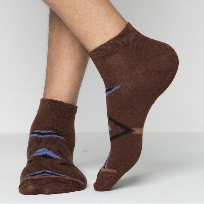 Picture of Pride Zone Ankle Socks for Men  (Chocolet)