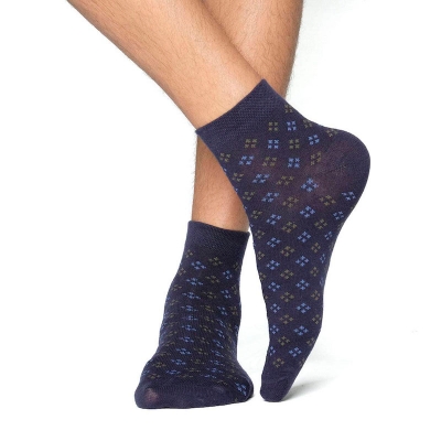 Picture of Swan Infiknit Ankle Socks for Men  (Navy Blue)