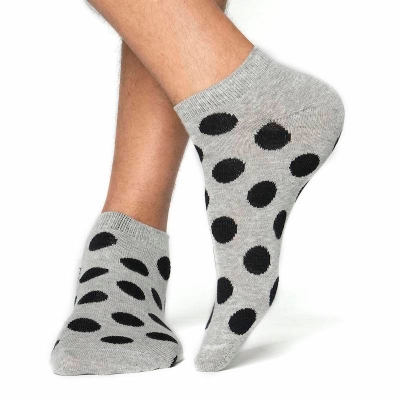 Picture of Cat Step Ankle socks for Men  (Ash)