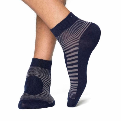 Picture of Swan Infiknit Ankle Socks for Men  (Navy Blue)
