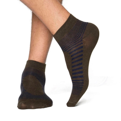Picture of Swan Infiknit Ankle Socks for Men  (Olive)