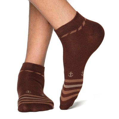 Picture of Proman Ankle Socks for Men  (Chocolate)