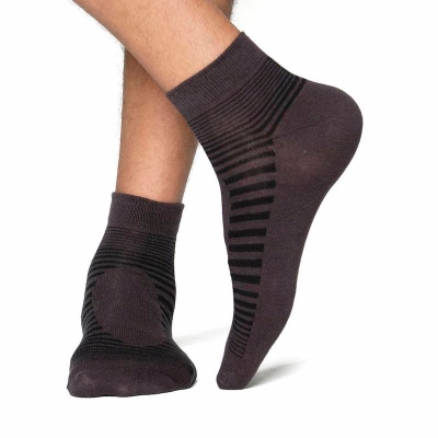 Picture of Swan Infiknit Ankle Socks for Men  (Charcoal)