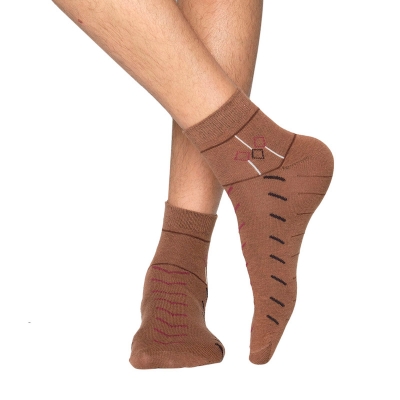 Picture of Premium Ankle Socks for Men  (Brown)