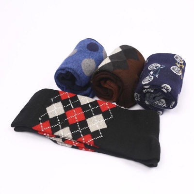 Picture of 04 Pair Socks Combo Pack for Men  (Multicolor)