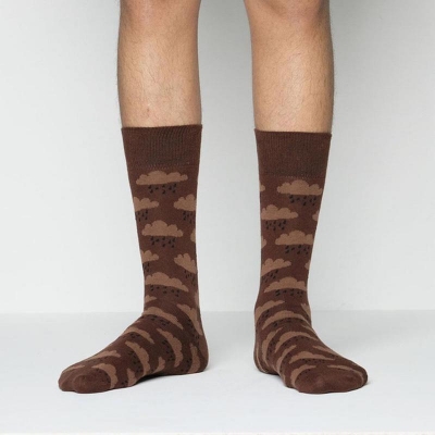 Picture of Premium Long Socks For Men  (Chocolate)