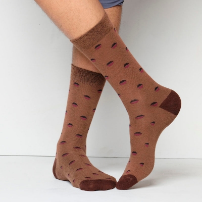 Picture of Premium Long Socks For Men  (Brown)