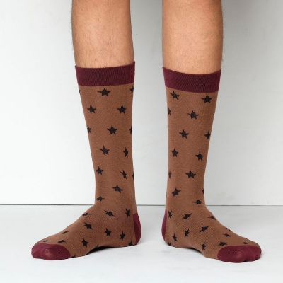 Picture of Premium Long Socks For Men  (Brown)