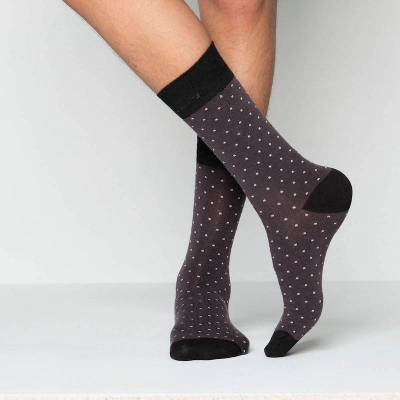 Picture of Premium Long Socks For Men  (Charcoal)