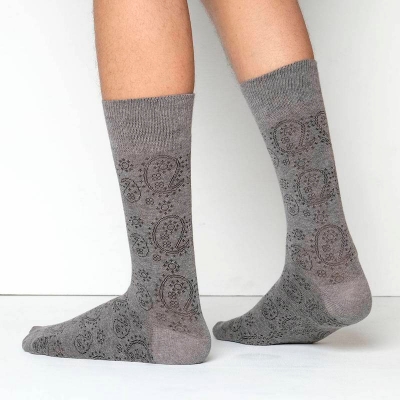 Picture of Premium Long Socks For Men  (Grey)