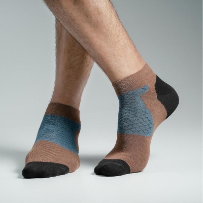 Picture of Premium Ankle Socks For Men  (Brown)