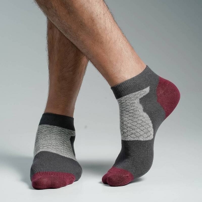 Picture of Premium Ankle Socks For Men  (Charcoal)