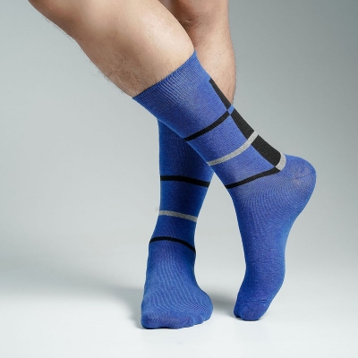 Picture of Pridezone Long Socks For Men  (Blue)