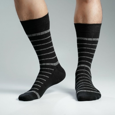 Picture of Pridezone Long Socks For Men  (Black)