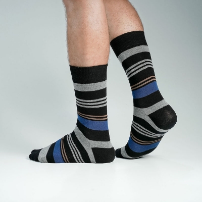 Picture of Pridezone Long Socks For Men  (Black)